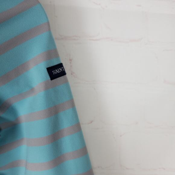 Lot Of 2 Saint James Garde Cote Striped Shirt Sz 4 3/4 Sleeve UV Nautical Preppy - Picture 11 of 16